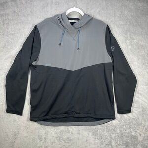 Zero Restriction Hoodie Mens XL‎ Grey Black Golf Pullover Activewear READ